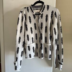 Anthropologie Pilcro Debra Cropped Sweater Jacket Size Large EUC